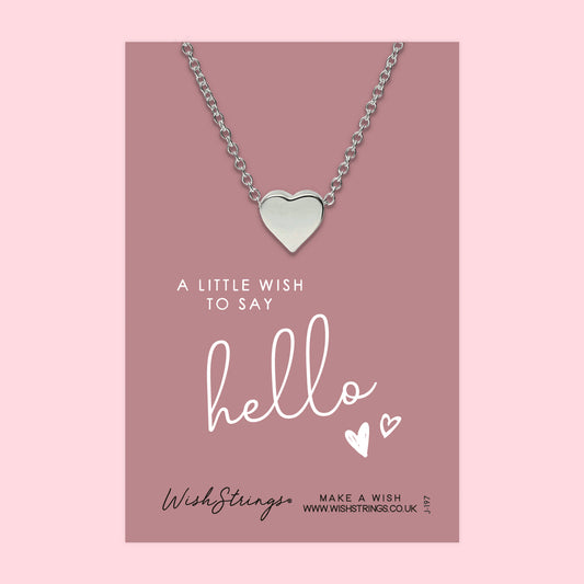 JUST TO SAY HELLO - Heart Necklace - J197