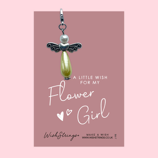 FLOWER GIRL - Wish Angels, Clip on Keepsake | J198