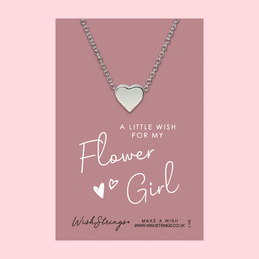 FLOWER GIRL - HEART NECKLACE - J198