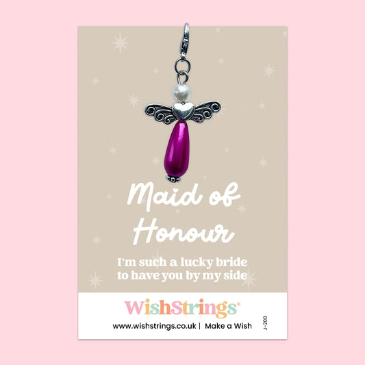Maid of Honour - Wish Angels, Clip on Keepsake | J200