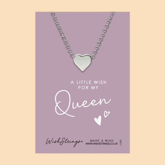 QUEEN - Heart Necklace - J202