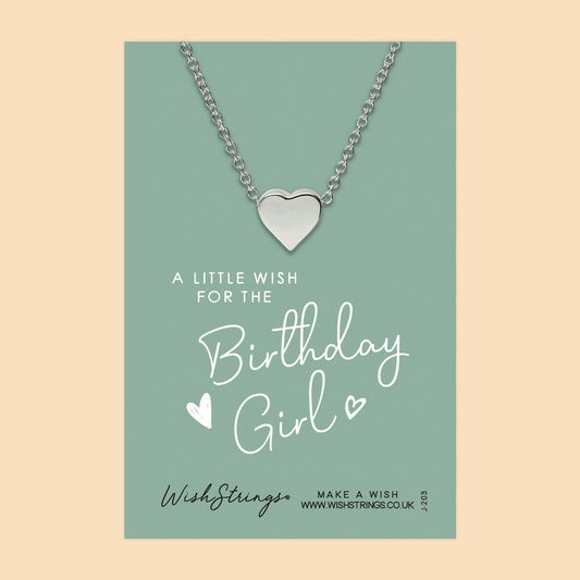 BIRTHDAY GIRL - HEART NECKLACE - J203