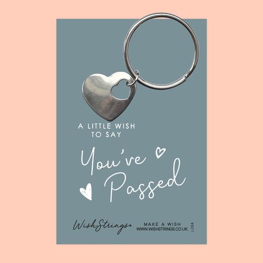 You've Passed - HEART KEYRING - J204