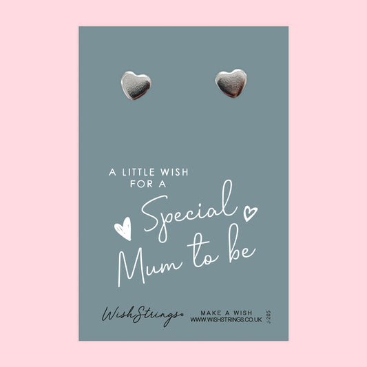 MUM TO BE - Heart Stud Earrings | J205