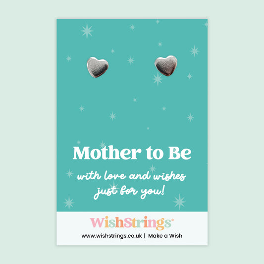 Mother to Be - Heart Stud Earrings | J205