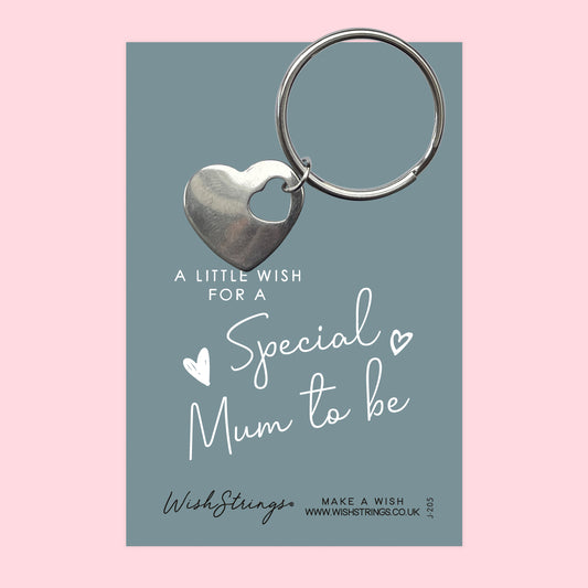 MUM TO BE - Heart Keyring - J205