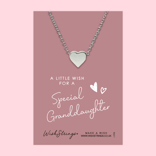 GRANDDAUGHTER - HEART NECKLACE - J206