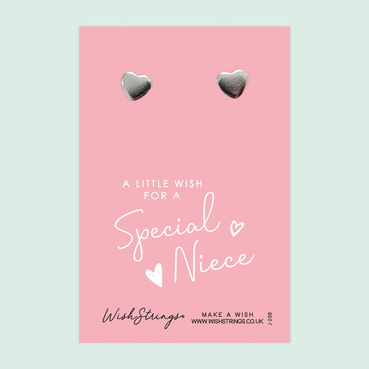 NIECE - Heart Stud Earrings | J208