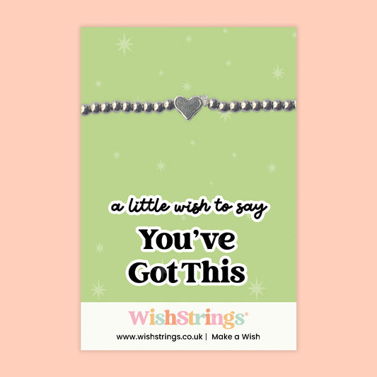 You’ve Got This - Heart Beaded Bracelet - J211