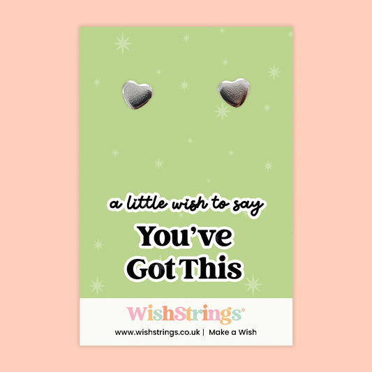 You’ve Got This - Heart Stud Earrings | J211