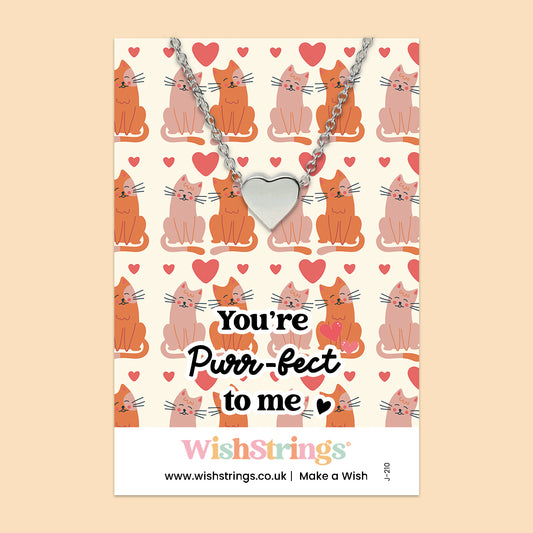 You’re Purr-fect to Me - Heart Necklace - J210