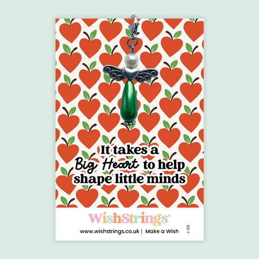 Teacher, Big Heart - Wish Angels, Clip on Keepsake | J212