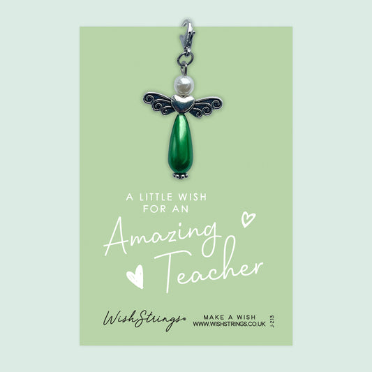 AMAZING TEACHER - Wish Angels, Clip on Keepsake | J213