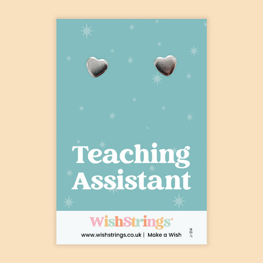 TEACHING ASSISTANT - Heart Stud Earrings | J214