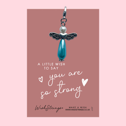SO STRONG - Wish Angels, Clip on Keepsake | J217