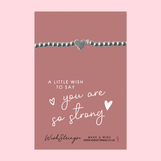 SO STRONG - Heart Beaded Bracelet - J217