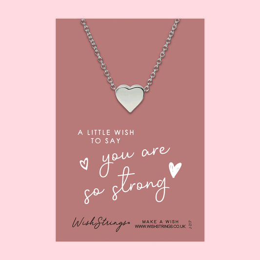 SO STRONG - Heart Necklace - J217