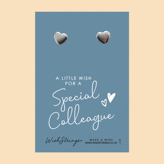 SPECIAL COLLEAGUE - Heart Stud Earrings | J218
