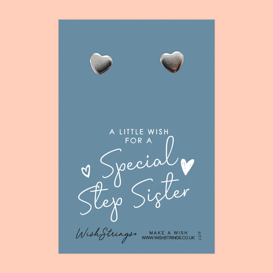 STEP SISTER - Heart Stud Earrings | J219