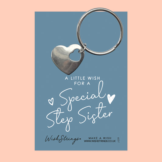 STEP SISTER - Heart Keyring - J219