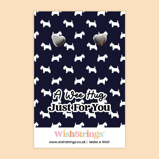 A Wee Hug - Heart Stud Earrings | J221