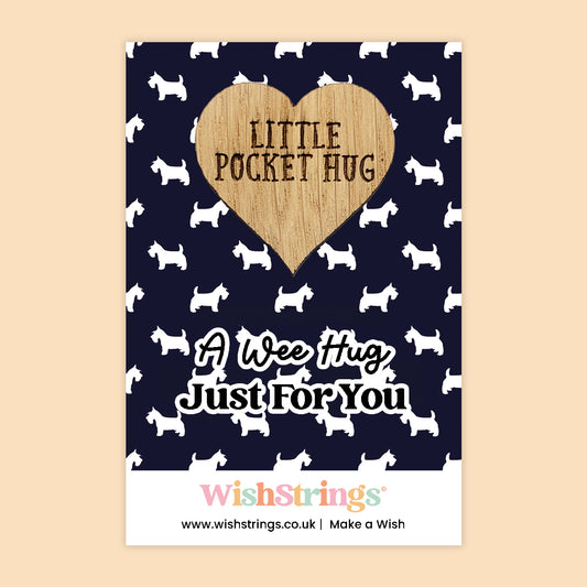 A Wee Hug - Oak Pocket Hug Token | J221