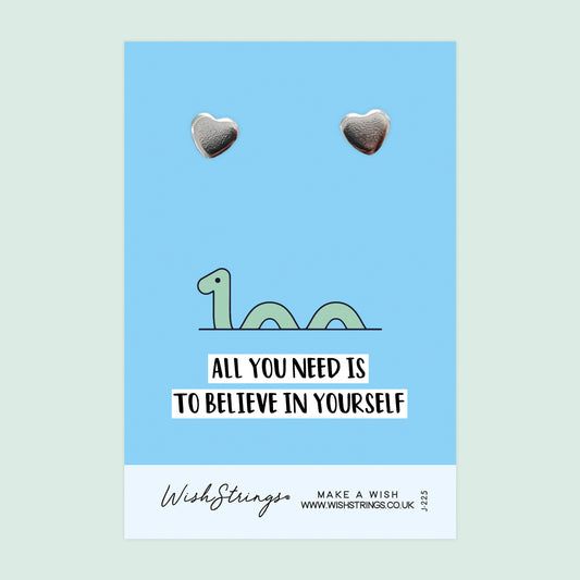 NESSIE - Heart Stud Earrings | J222
