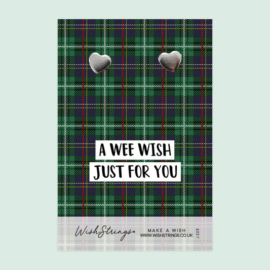 A Wee Wish - Heart Stud Earrings | J223