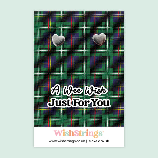 A Wee Wish - Heart Stud Earrings | J223