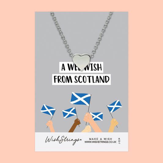 A Wee Wish, from Scotland - HEART NECKLACE - J224