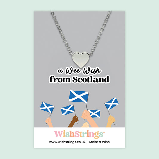 A Wee Wish, from Scotland - Heart Necklace - J224