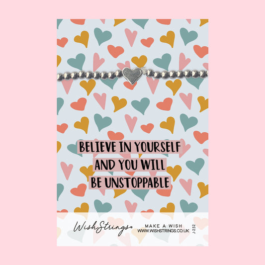 BELIEVE IN YOURSELF - HEART BRACELET - J252