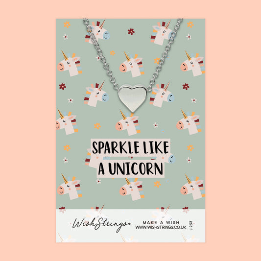 UNICORN - Heart Necklace - J253