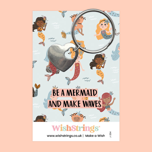 MERMAID - Heart Keyring - J254