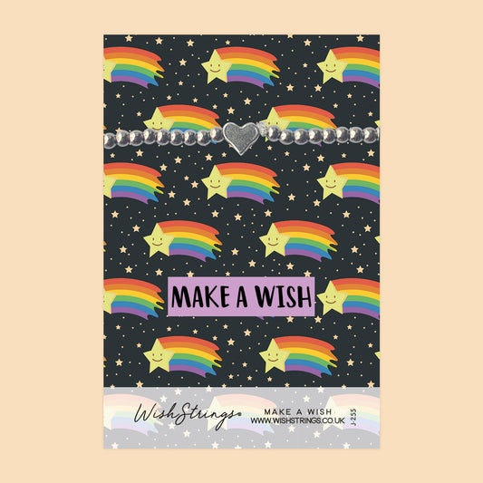 MAKE A WISH - Heart Beaded Bracelet - J255