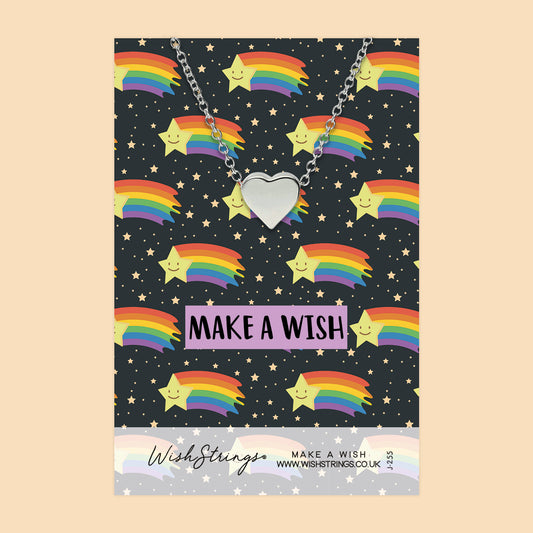 MAKE A WISH - Heart Necklace - J255
