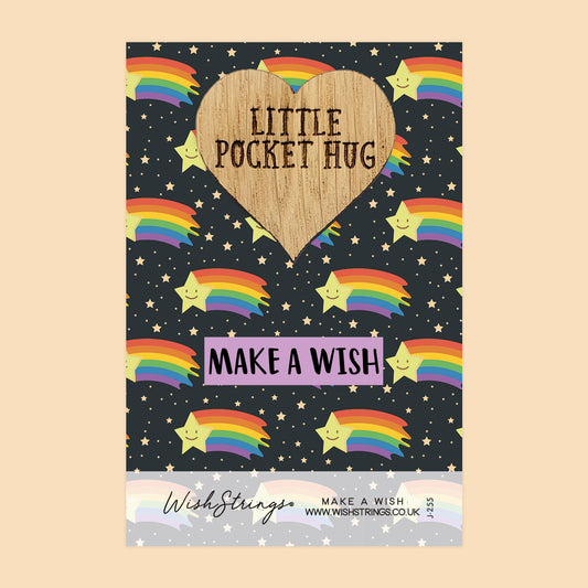 MAKE A WISH - Oak Pocket Hug Token | J255