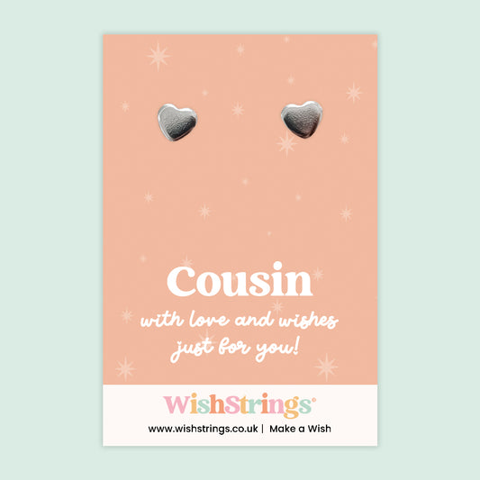 Cousin - Heart Stud Earrings | J258