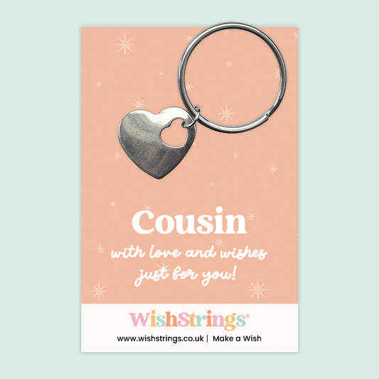 Cousin - Heart Keyring - J258