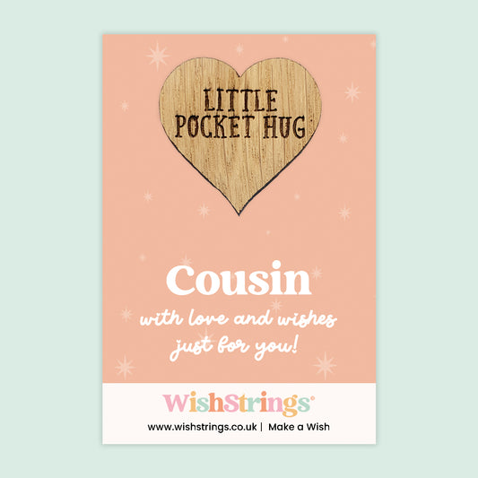 Cousin - Oak Pocket Hug Token (J258)