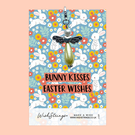 BUNNY KISSES - Wish Angels, Clip on Keepsake | J259