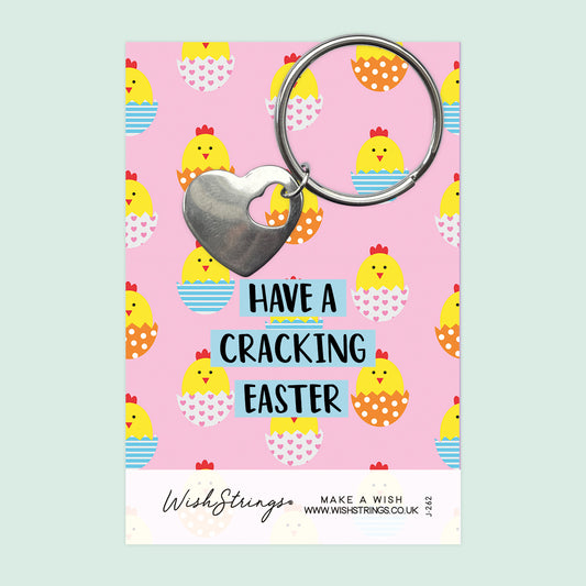 CRACKING EASTER - HEART KEYRING - J262