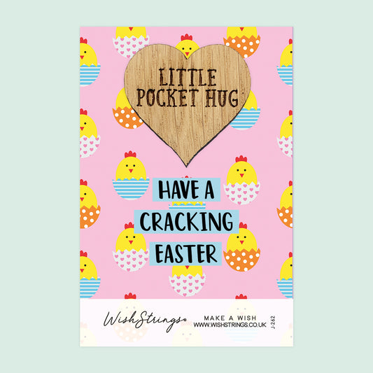 CRACKING EASTER - Oak Pocket Hug Token | J262