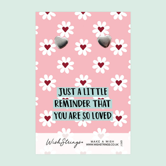 SO LOVED - Heart Stud Earrings | J263