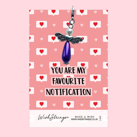 FAVOURITE NOTIFICATION - Wish Angels, Clip on Keepsake | J264