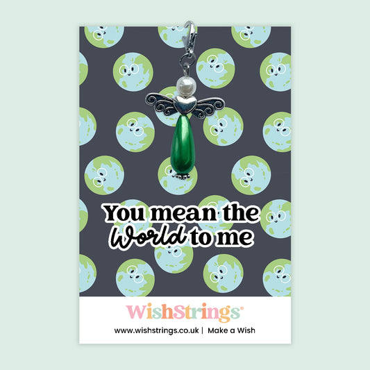You Mean the World to Me - Wish Angels, Clip on Keepsake | J267