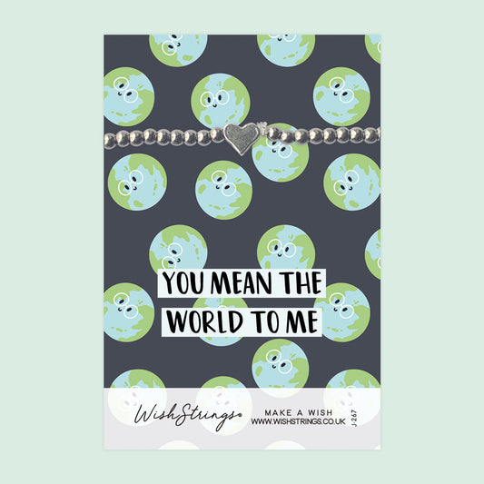 MEAN THE WORLD TO ME - Heart Beaded Bracelet - J267