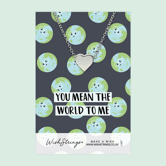 MEAN THE WORLD TO ME - Heart Necklace - J267