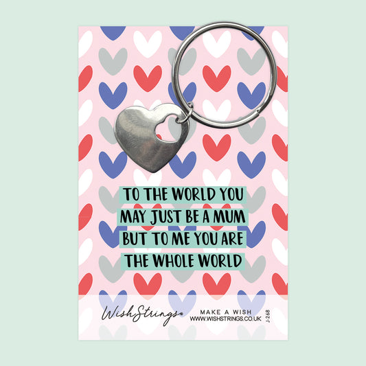 MUM WORLD - Heart Keyring - J268