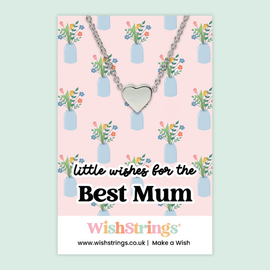 Little Wishes For The Best Mum - Heart Necklace - J269